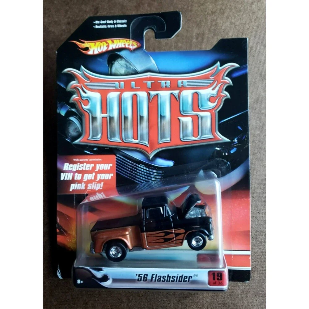2007 Hot Wheels '56 FLASHSIDER Black & Brown ULTRA HOTS RR L0079 #19/36 LOT OF 2